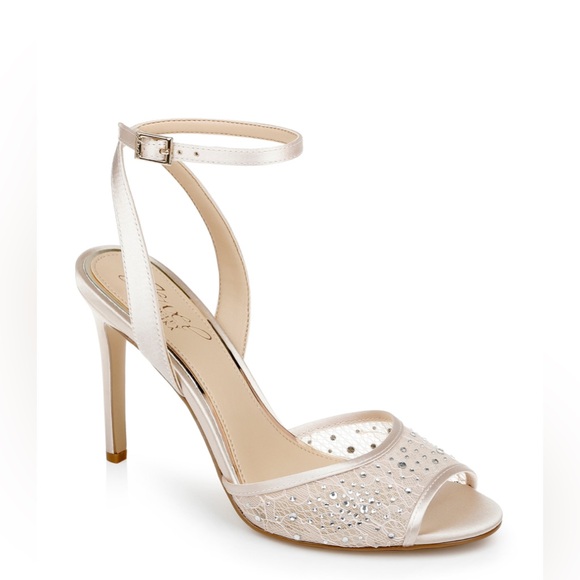 Badgley Mischka Shoes - Badgley Mischka Justina Satin and Lace Stiletto